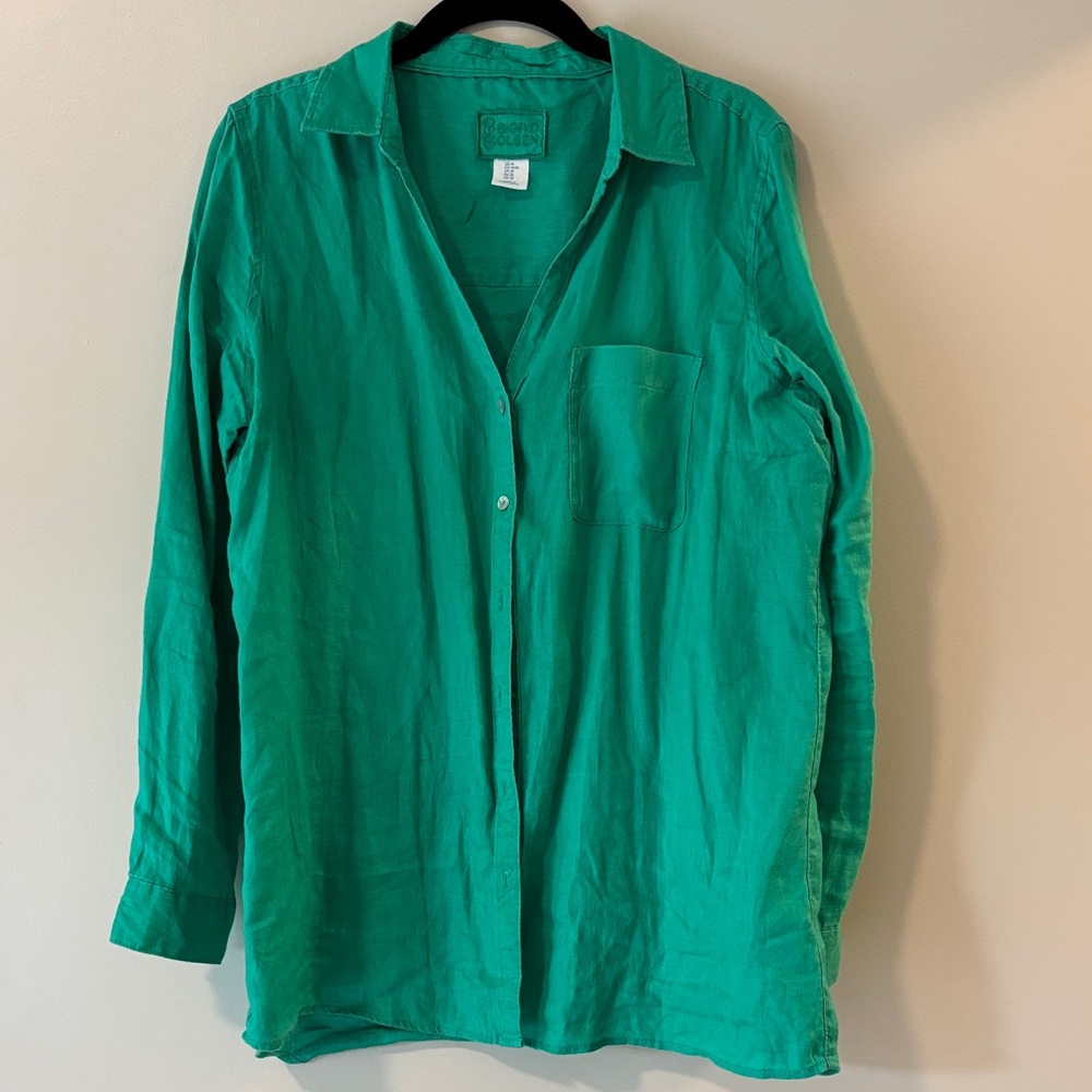 Sigrid Olsen Green Blouse